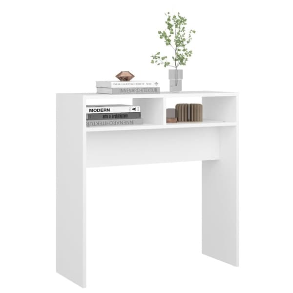 vidaXL Konsolipöytä valkoinen 78x30x80 cm tekninen puu -  Apupöydät
