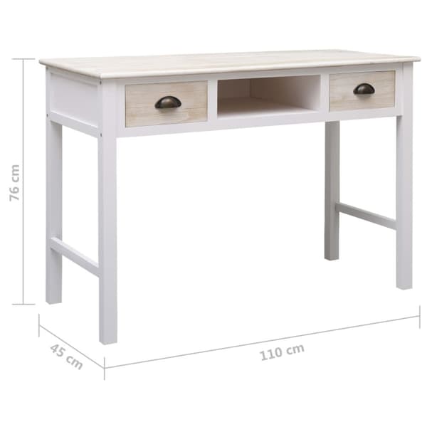 vidaXL Sivupöytä 110x45x76 cm puu -  Apupöydät