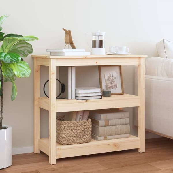 vidaXL konsolbord 80x40x74 cm massivt fyrretræ -  Sideborde