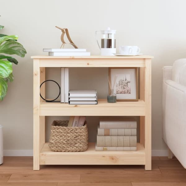 vidaXL konsolbord 80x40x74 cm massivt fyrretræ -  Sideborde