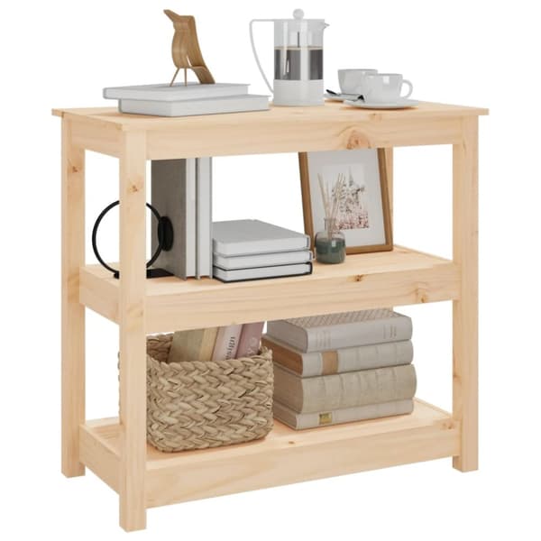 vidaXL konsolbord 80x40x74 cm massivt fyrretræ -  Sideborde