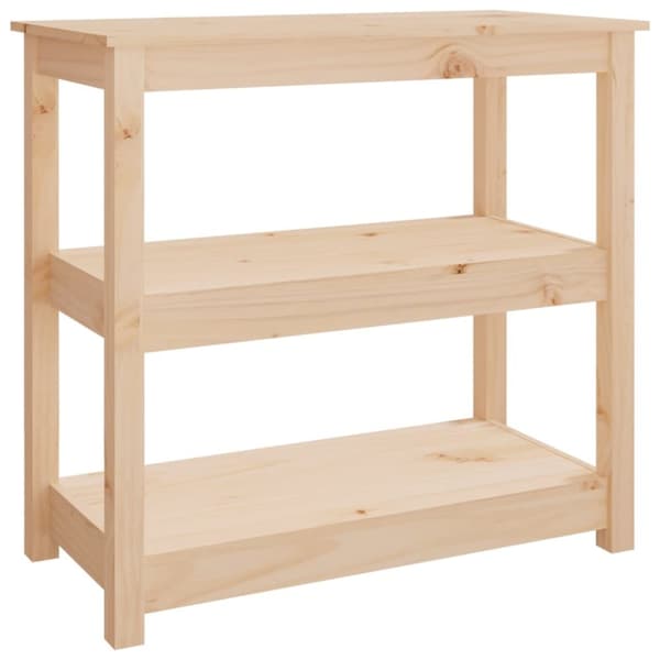 vidaXL konsolbord 80x40x74 cm massivt fyrretræ -  Sideborde