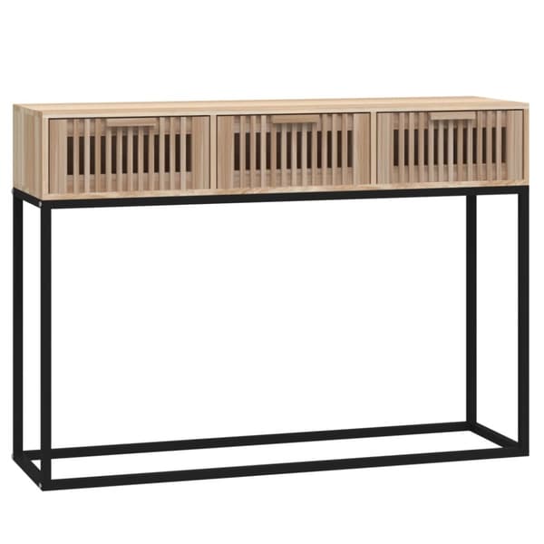 vidaXL Konsolipöytä 105x30x75 cm tekninen puu ja rauta -  Apupöydät