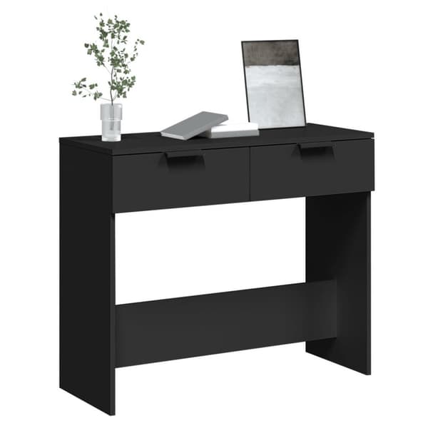 vidaXL Konsolipöytä musta 90x36x75 cm tekninen puu -  Apupöydät