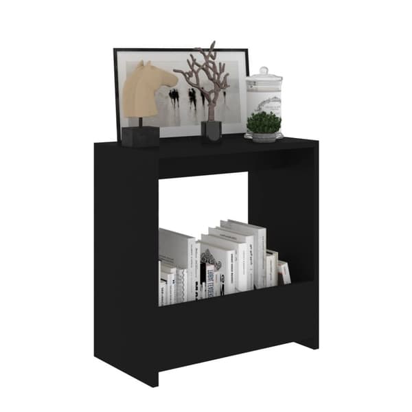 vidaXL Sivupöytä musta 50x26x50 cm tekninen puu -  Apupöydät