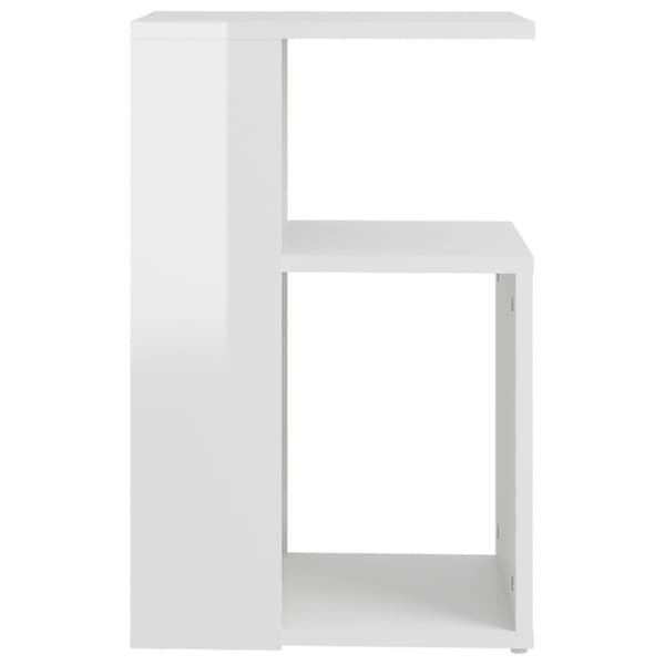 vidaXL sidebord 36x30x56 cm konstrueret træ hvid højglans - Sideborde
