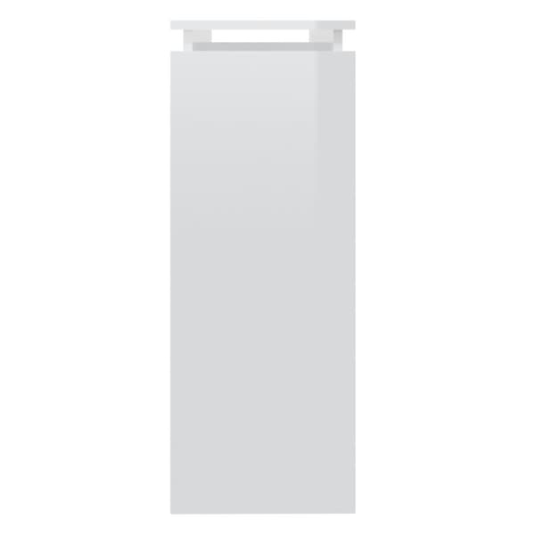 vidaXL konsolbord 102x30x80 cm konstrueret træ hvid højglans - Sideborde