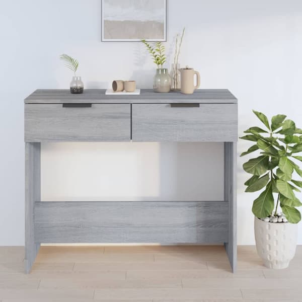 vidaXL sofabord 90x36x75 cm konstrueret træ grå sonoma-eg - Sideborde