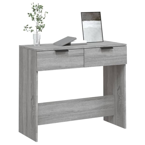 vidaXL sofabord 90x36x75 cm konstrueret træ grå sonoma-eg - Sideborde