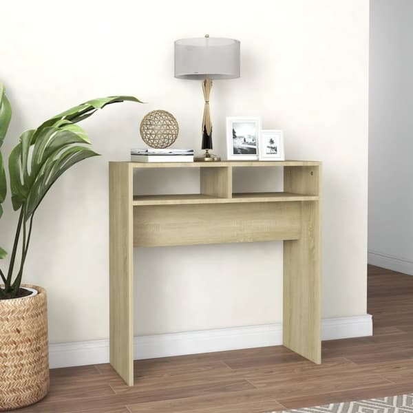 vidaXL konsolbord 78x30x80 cm konstrueret træ sonoma-eg -  Sideborde