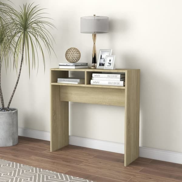 vidaXL konsolbord 78x30x80 cm konstrueret træ sonoma-eg - Sideborde