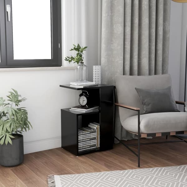 vidaXL sidebord 36x30x56 cm konstrueret træ sort - Sideborde