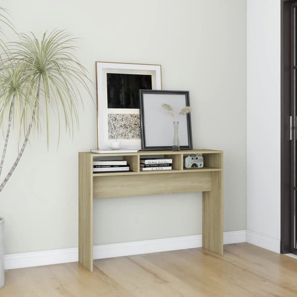 vidaXL konsolbord 105x30x80 cm konstrueret træ sonoma-eg - Sideborde