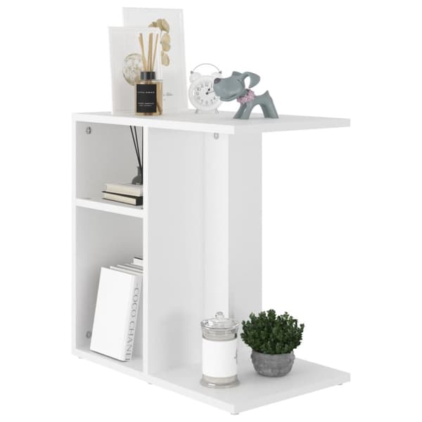 vidaXL sidebord 50x30x50 cm konstrueret træ hvid -  Sideborde