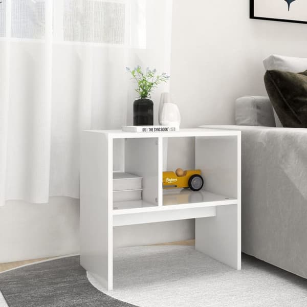 vidaXL sidebord 50x30x50 cm konstrueret træ hvid -  Sideborde