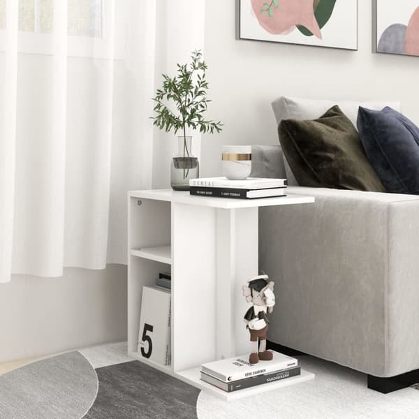 vidaXL sidebord 50x30x50 cm konstrueret træ hvid -  Sideborde