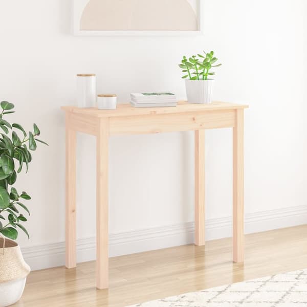 vidaXL konsolbord 80x40x75 cm massivt fyrretræ -  Sideborde