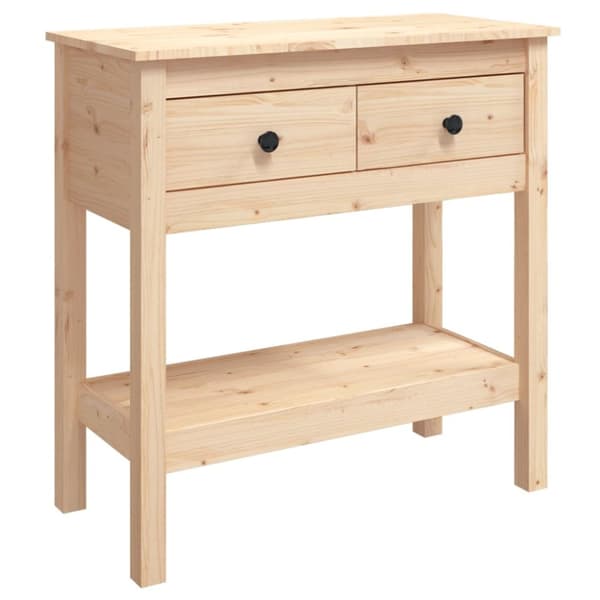 vidaXL konsolbord 75x35x75 cm massivt fyrretræ -  Sideborde