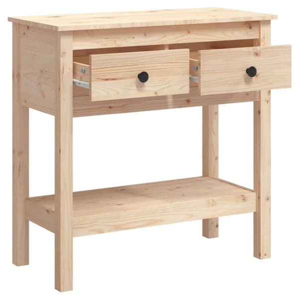 vidaXL konsolbord 75x35x75 cm massivt fyrretræ -  Sideborde