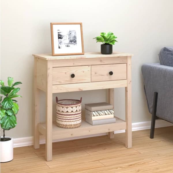 vidaXL konsolbord 75x35x75 cm massivt fyrretræ - Sideborde