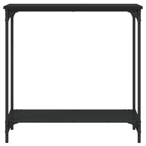 vidaXL konsolbord 75x30,5x75 cm konstrueret træ sort -  Sideborde