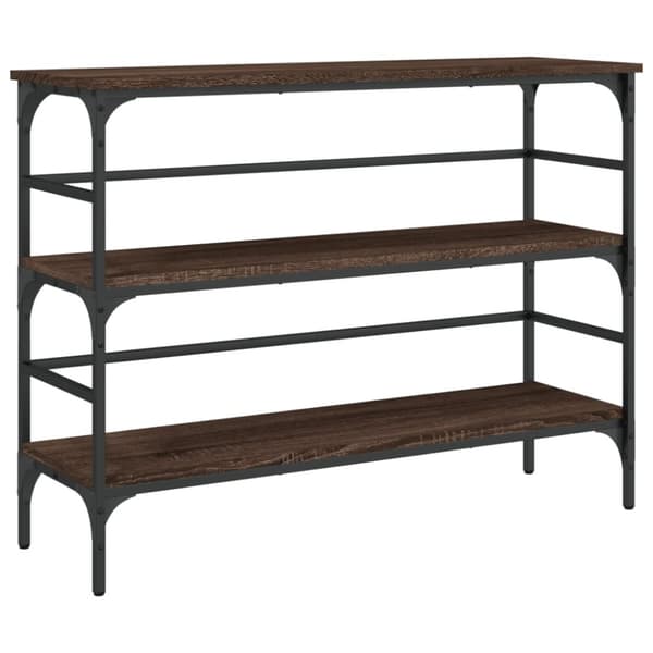 vidaXL konsolbord 100x32x75 cm konstrueret træ brun egetræsfarve -  Sideborde