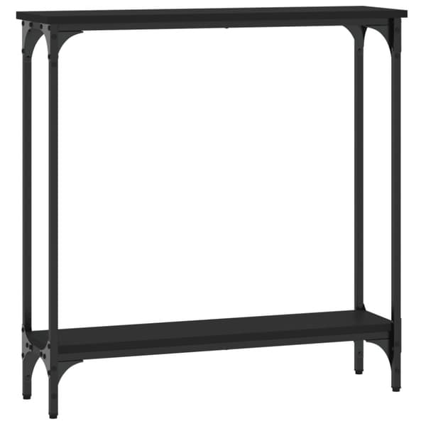 vidaXL konsolbord 75x22,5x75 cm konstrueret træ sort -  Sideborde
