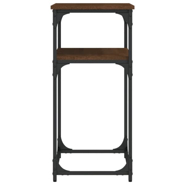 vidaXL konsolbord 75x35,5x75 cm konstrueret træ brun egetræsfarve - Sideborde