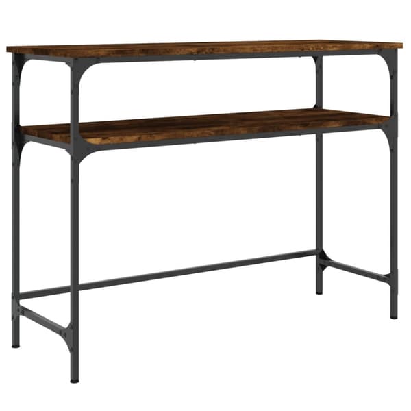 vidaXL Konsolipöytä savutammi 100x35,5x75 cm tekninen puu -  Apupöydät