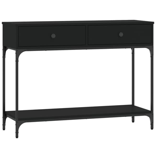 vidaXL Konsolipöytä musta 100x34,5x75 cm tekninen puu -  Apupöydät