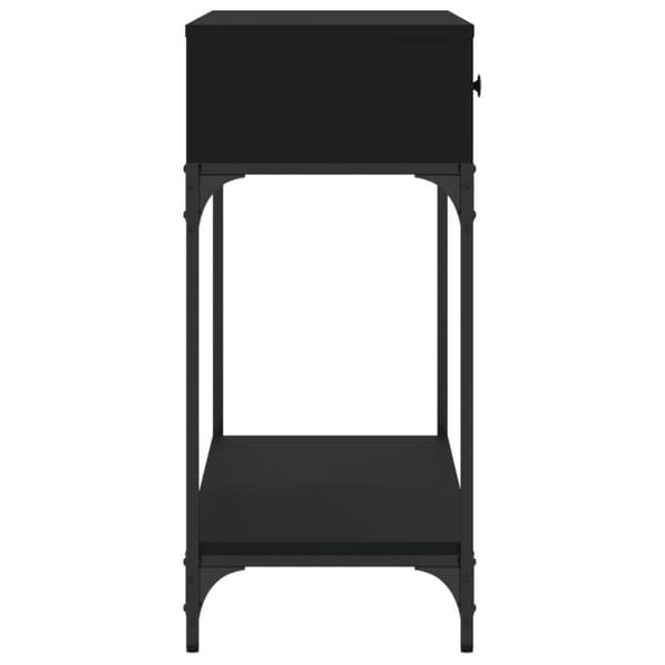 vidaXL Konsolipöytä musta 100x34,5x75 cm tekninen puu -  Apupöydät
