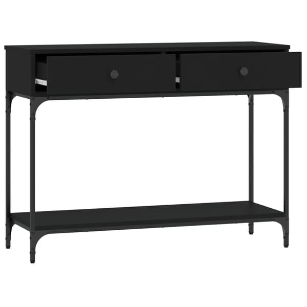vidaXL Konsolipöytä musta 100x34,5x75 cm tekninen puu -  Apupöydät