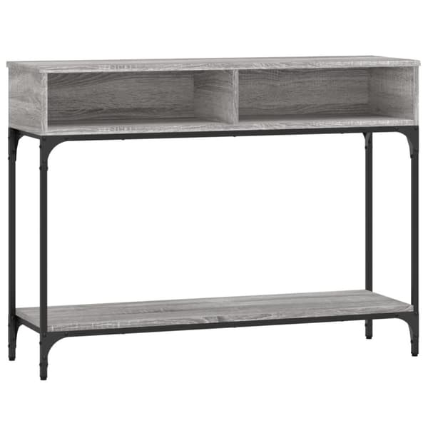 vidaXL konsolbord 100x30,5x75 cm konstrueret træ grå sonoma-eg - Sideborde