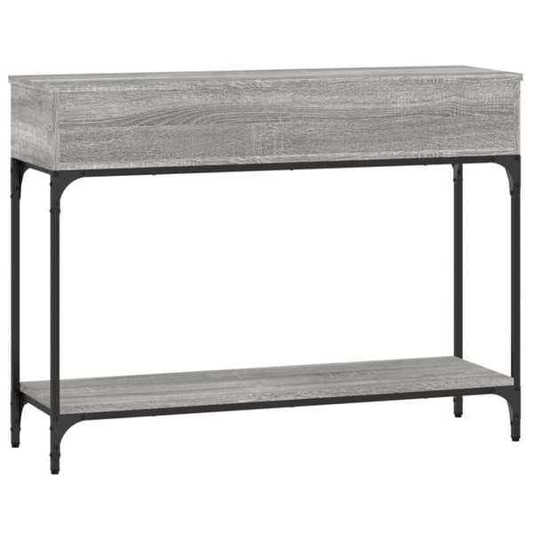 vidaXL konsolbord 100x30,5x75 cm konstrueret træ grå sonoma-eg - Sideborde