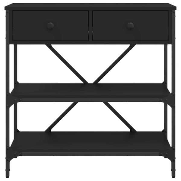 vidaXL konsolbord 75x34,5x75 cm konstrueret træ sort -  Sideborde