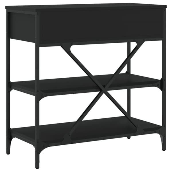 vidaXL konsolbord 75x34,5x75 cm konstrueret træ sort -  Sideborde