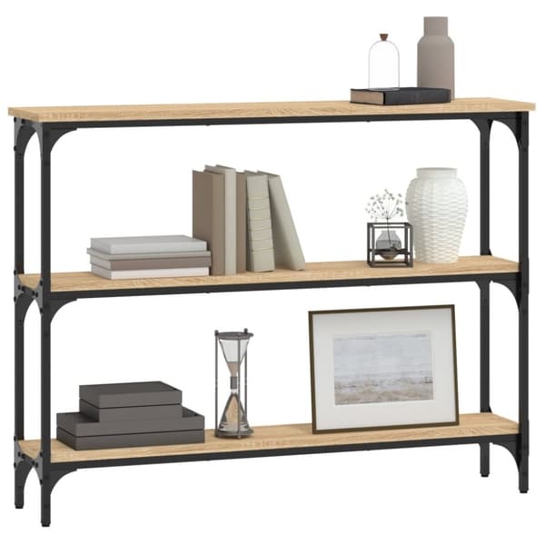 vidaXL konsolbord 100x22,5x75 cm konstrueret træ sonoma-eg -  Sideborde