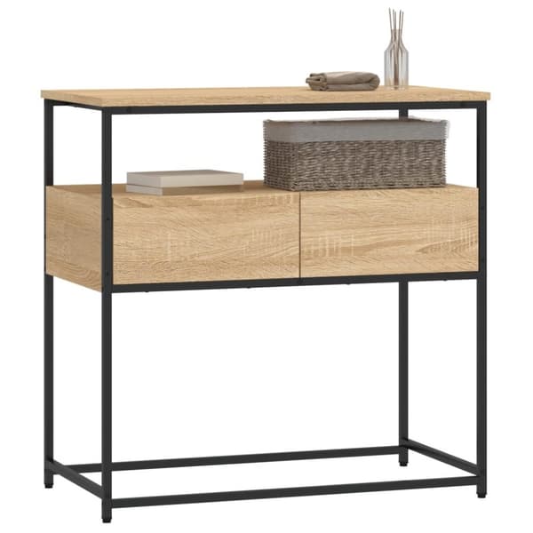 vidaXL Konsolipöytä Sonoma-tammi 75x40x75 cm tekninen puu -  Apupöydät