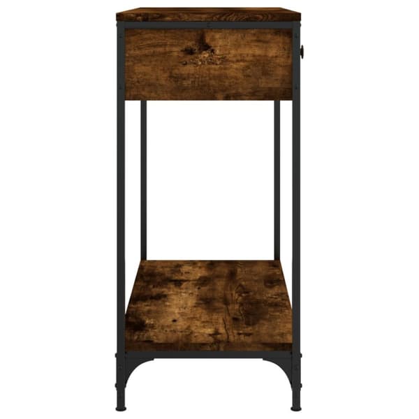 vidaXL konsolbord 75x34,5x75 cm konstrueret træ røget egetræsfarve -  Sideborde