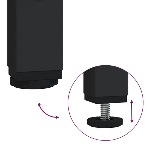 vidaXL konsolbord 75x34,5x75 cm konstrueret træ røget egetræsfarve -  Sideborde