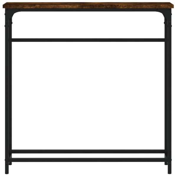 vidaXL Konsolipöytä savutammi 75x19,5x75 cm tekninen puu - Apupöydät