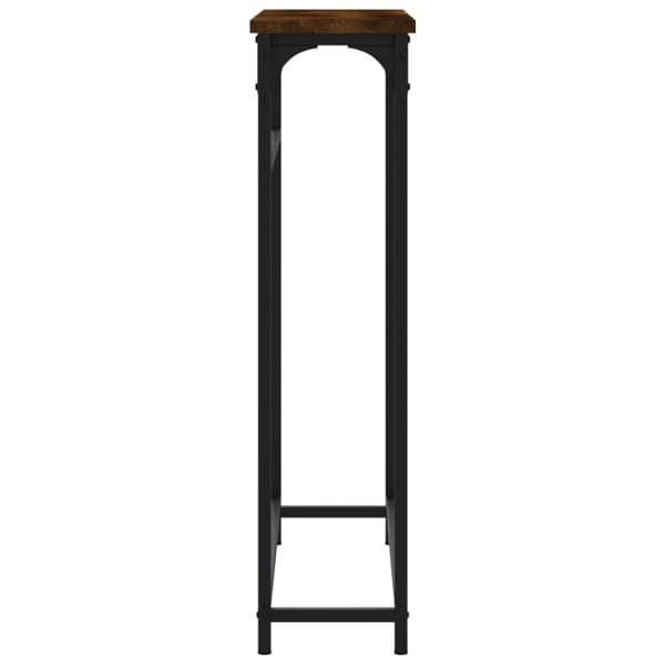 vidaXL Konsolipöytä savutammi 75x19,5x75 cm tekninen puu - Apupöydät