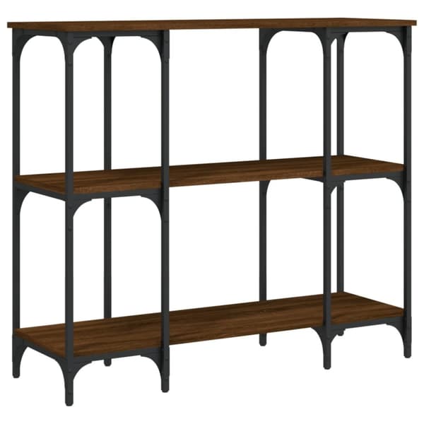 vidaXL Konsolipöytä ruskea tammi 102x35x90 cm tekninen puu -  Apupöydät
