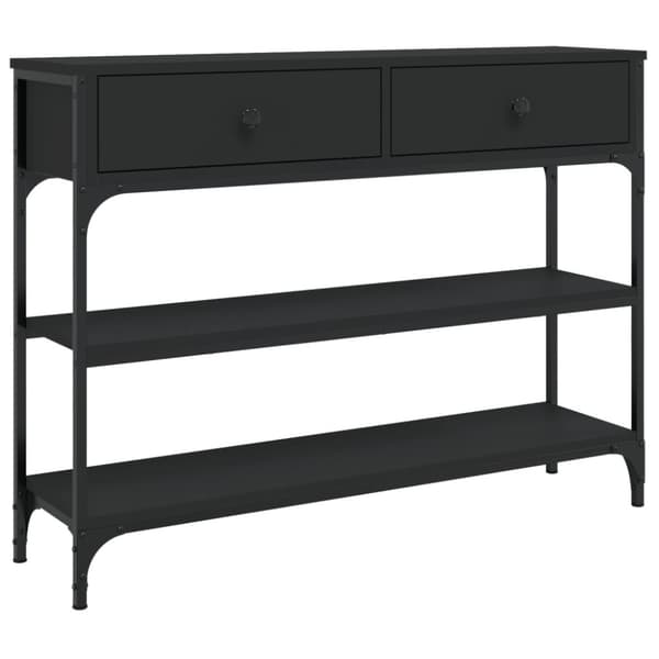 vidaXL konsolbord 100x25x75 cm konstrueret træ sort -  Sideborde