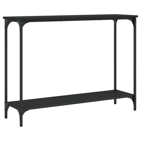 vidaXL Avlastningsbord svart 101x30,5x75 cm konstruerat trä -  Avlastningsbord