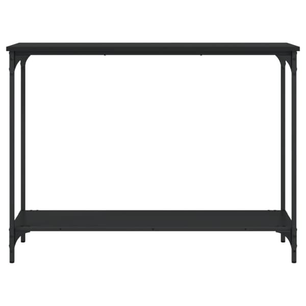 vidaXL Avlastningsbord svart 101x30,5x75 cm konstruerat trä -  Avlastningsbord