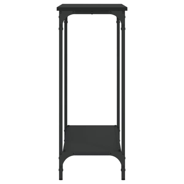 vidaXL Avlastningsbord svart 101x30,5x75 cm konstruerat trä -  Avlastningsbord
