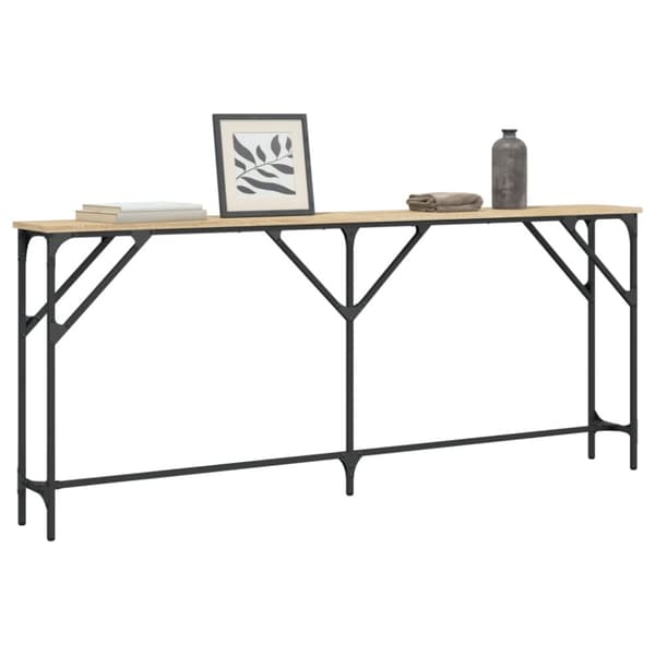 vidaXL konsolbord 180x23x75 cm konstrueret træ sonoma-eg -  Sideborde