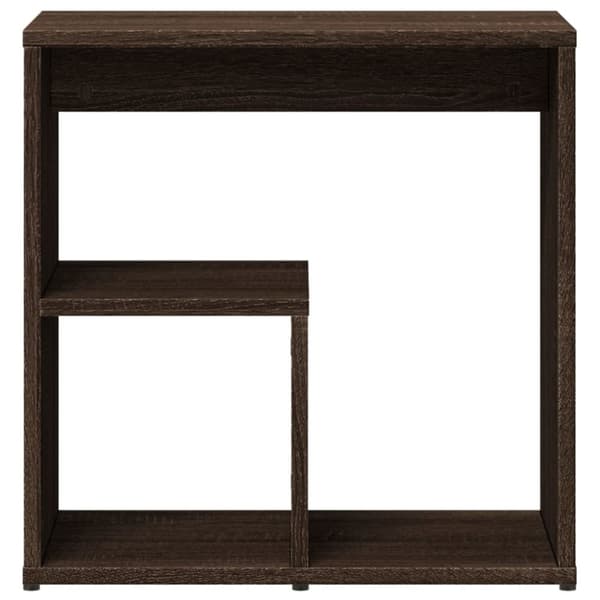 vidaXL sidebord 50x30x50 cm konstrueret træ brun egetræ