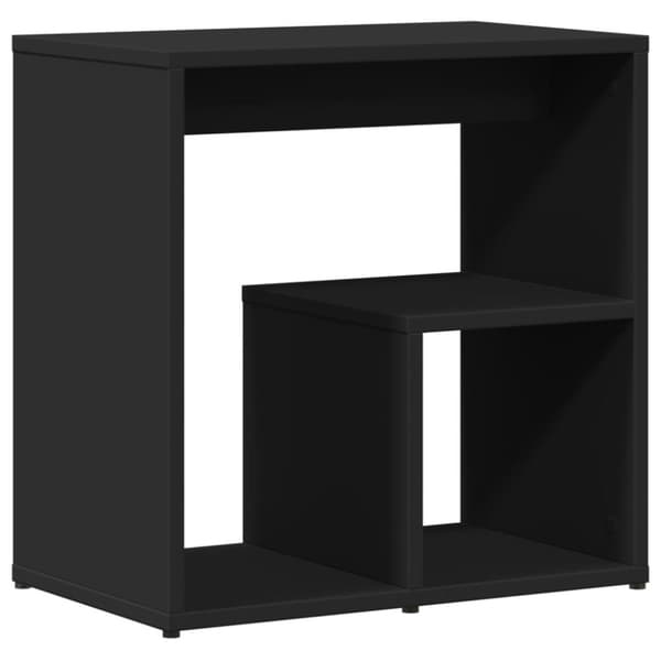 vidaXL sidebord 50x30x50 cm konstrueret træ sort